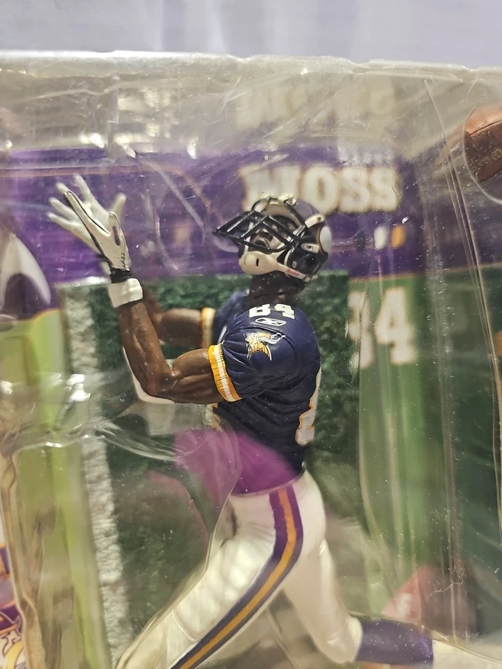De colección 2001 McFarlane NFL Minnesota Vikings Randy Moss #84 Serie 1 LEER Foto 2 de 4