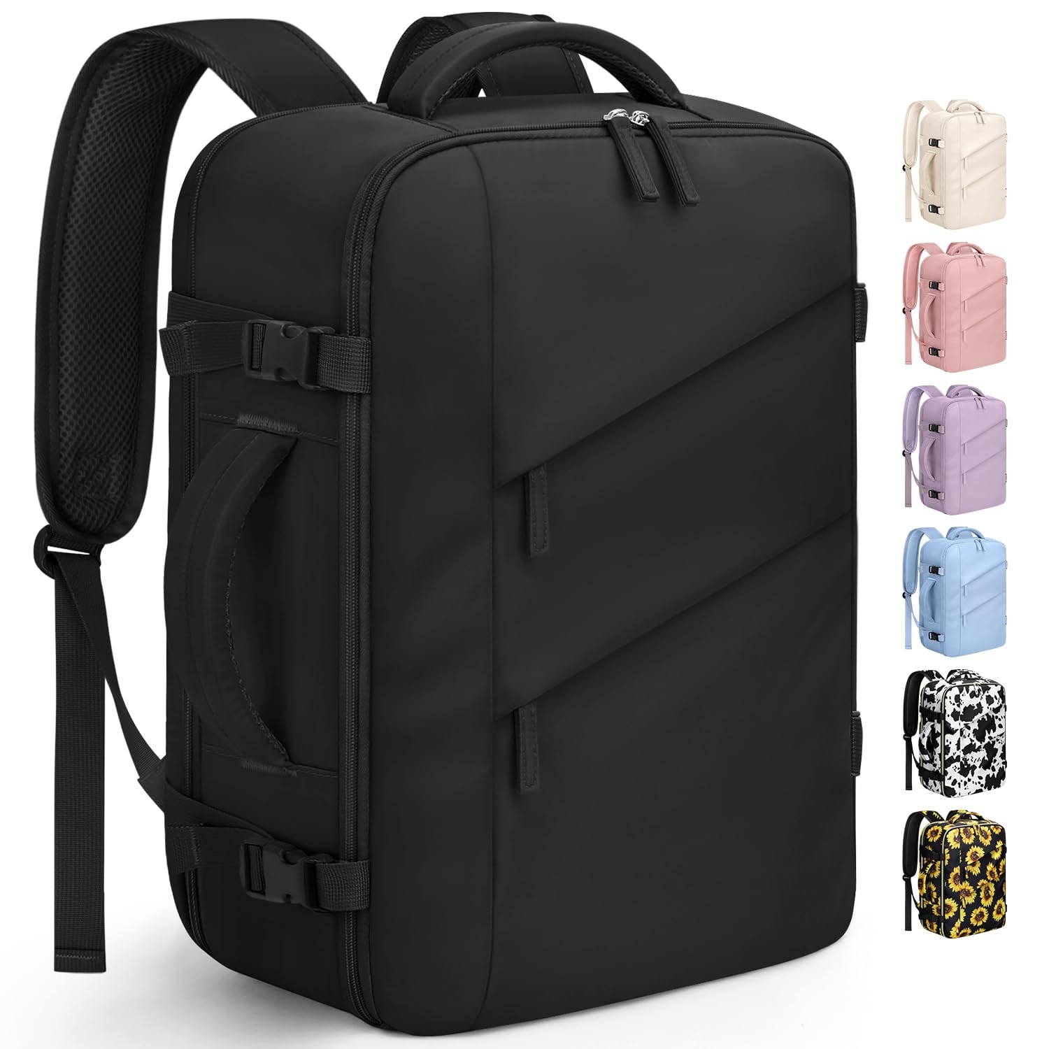 Waterproof Flight Approved Laptop Backpack for Women & Men Travel Carry On-image