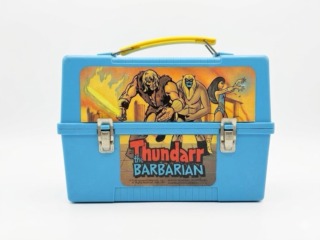 Vintage 1981 Thundarr the Barbarian Aladdin Lunchbox & Thermos Set