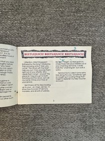 BEETLEJUICE BEETLE JUICE ORIGINAL INSTRUCTION MANUAL GAME BOOK NINTENDO NES