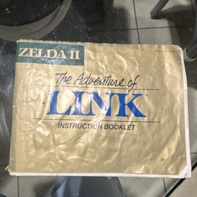 Nintendo Zelda II: The Adventure of Link carro dorado con manual, NES 1985