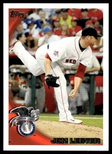 2010 Topps Update Baseball Card Jon Lester Boston Red Sox #US-220