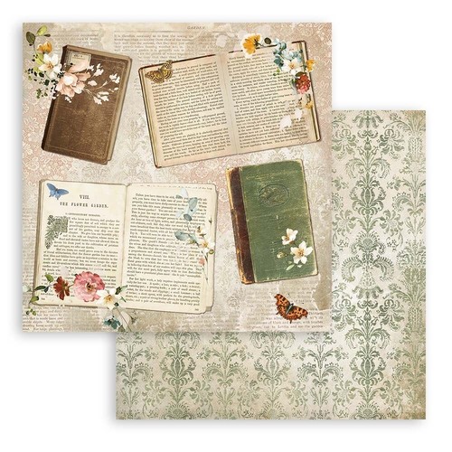 Set de 10 feuilles de papier scrapbooking Romantic Garden House de Stamperia