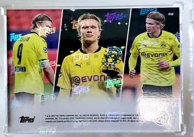Erling Haaland - 2021 TOPPS NOW #10   AWARD Forward of the League Year MVP UEFA
