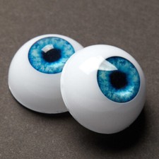 4 Sets of Antina's Blue 28mm Half Round Doll Eyes