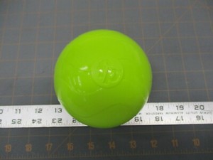 green rubber ball