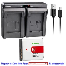 Kastar Battery Slim Dual Charger for Sony NP-BG1 NPFG1 Cyber-shot DSC-HX5 Camera