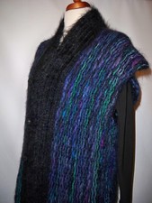Marella Designer Pure Mohair Sleeveless Coat Fits Uk 18-- Made In Italy