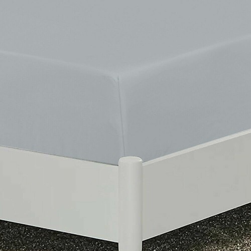 Extra Deep Wall 50CM/ 20" Sheet Set 100%EgyptCotton 600TC AU~Sizes Silver Solid - Picture 5 of 11