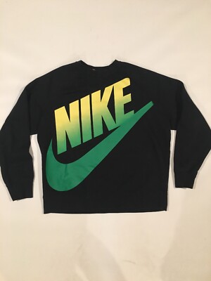 Nike Air Swoosh Spellout Big Logo Long Sleeve Crewneck Sweatshirt Mens XL