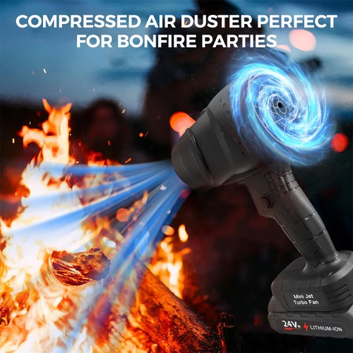 1050W Turbo Fan Electric Cyclone Violent Air Blower Cordless Dust Leaf Cleaner - Picture 4 of 13