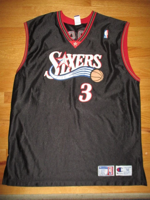 1998 Allen Iverson Philadelphia 76ers Champion NBA Jersey Youth