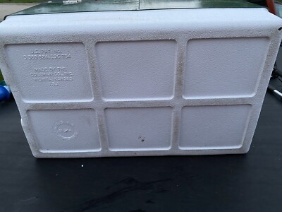 Vintage Coleman Green Metal Cooler - 1970's w/Handles, Opener