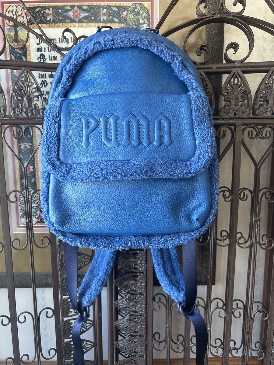 Puma x Fenty by Rihanna Blue Sherpa mini Backpack | eBay