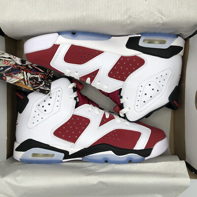 2021 Nike Air Jordan Retro VI Carmine Red White 384665-106