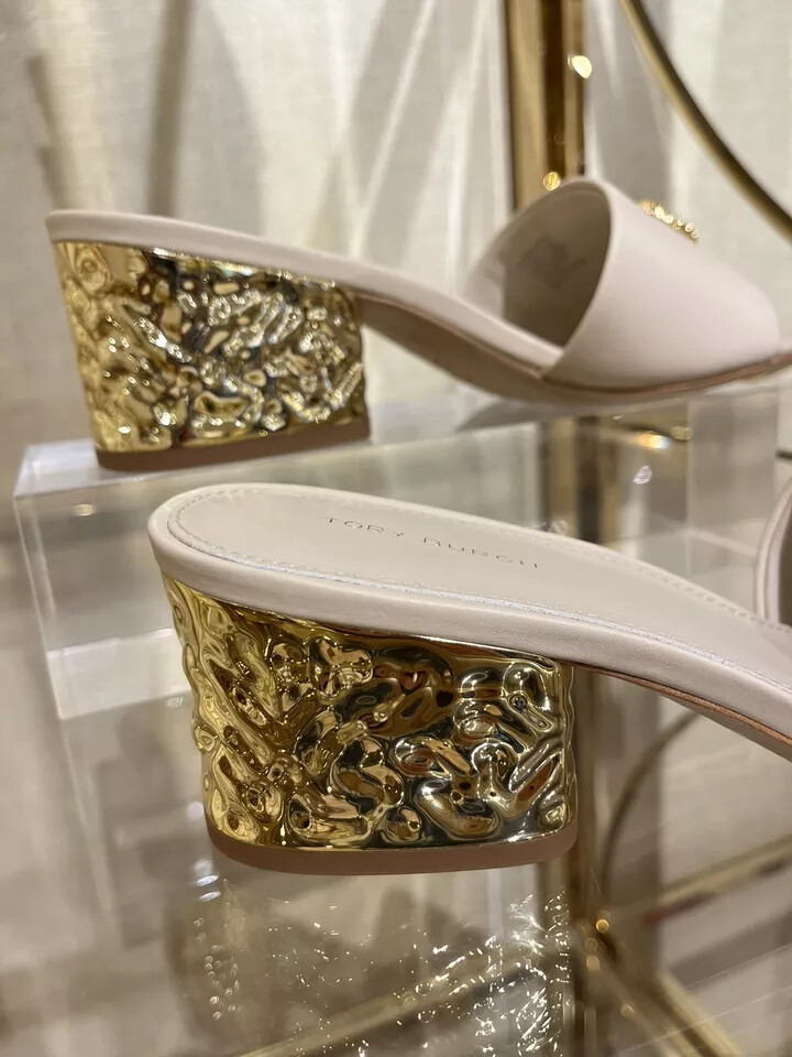 Tory Burch Everly 55mm Leather Heel Block Sandal | eBay