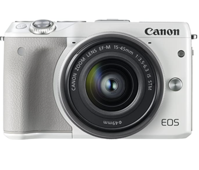 USED Canon EOS M3 EF-M15-45mm F3.5-6.3 IS STM kit white