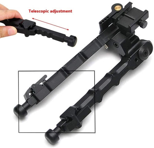 7.5 - 9" Adjustable Matte Hunting Rifle Bipod Lightweight for M-lock/Keymd Rail - Picture 15 of 24