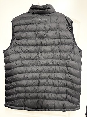 Columbia White Out FS Vest Mens XL Black Puffer Insulated Omni