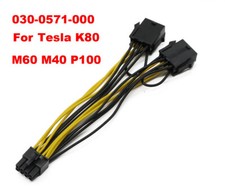 Dual 8 to 8 Graphics Card Power Cable for NVIDIA Tesla K80 M40 Grid M60 P40 GPU