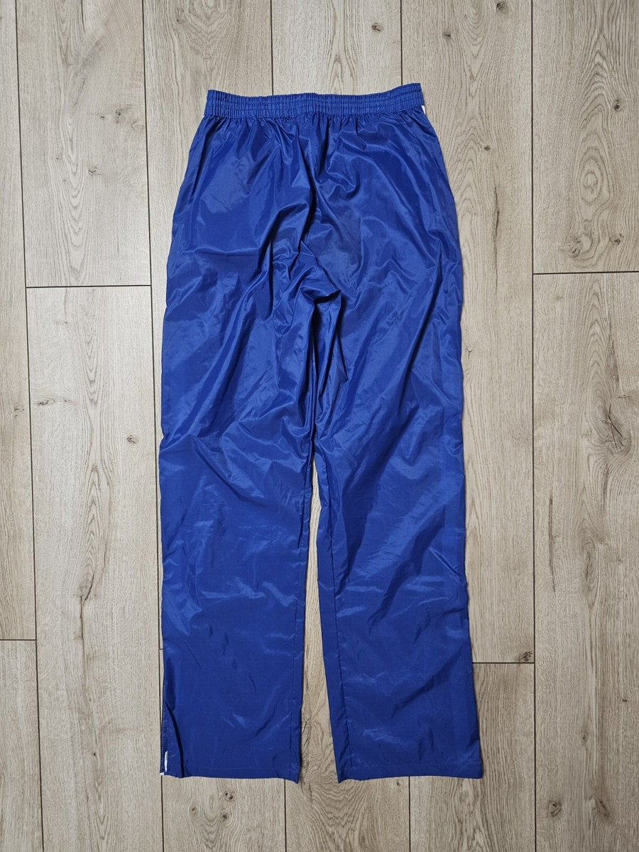 ADIDAS VENTEX VINTAGE PANTS 80s BLUE NYLON TRAINING PANTS SOCCER