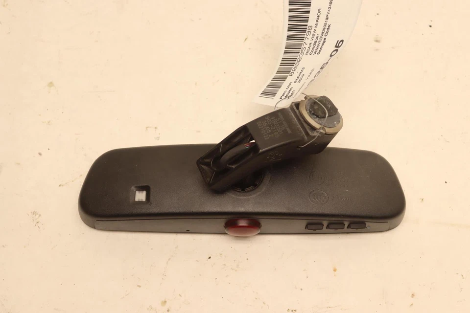 2008-2013 BMW M3 E92 espelho retrovisor interior com escurecimento automático e homelink fabricante de equipamento original - Imagem 3 de 4