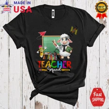 Teacher Squad, Adorable Sheep Teaching Animal Lover, Proud Teacher Group T-Shirt