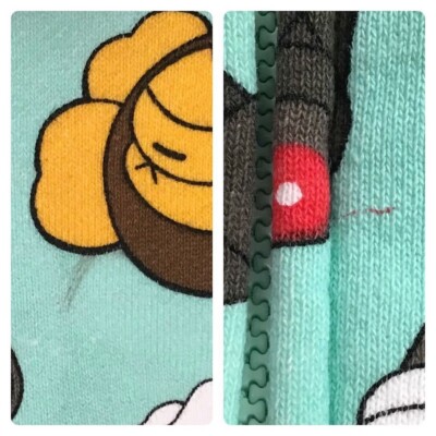 BAPE × kaws milo companion full zip hoodie NIGO Mint green A