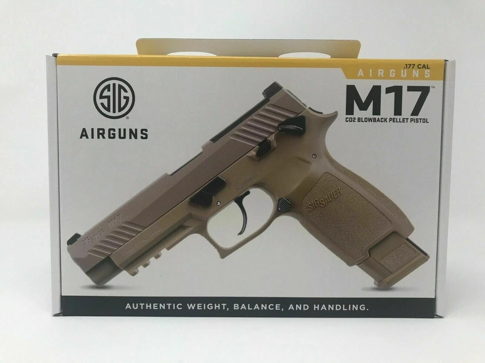 Pistola de aire comprimido semiautomática CO2 Sig Sauer M17 calibre .177 Blowback Coyote bronceado Foto 4 de 4