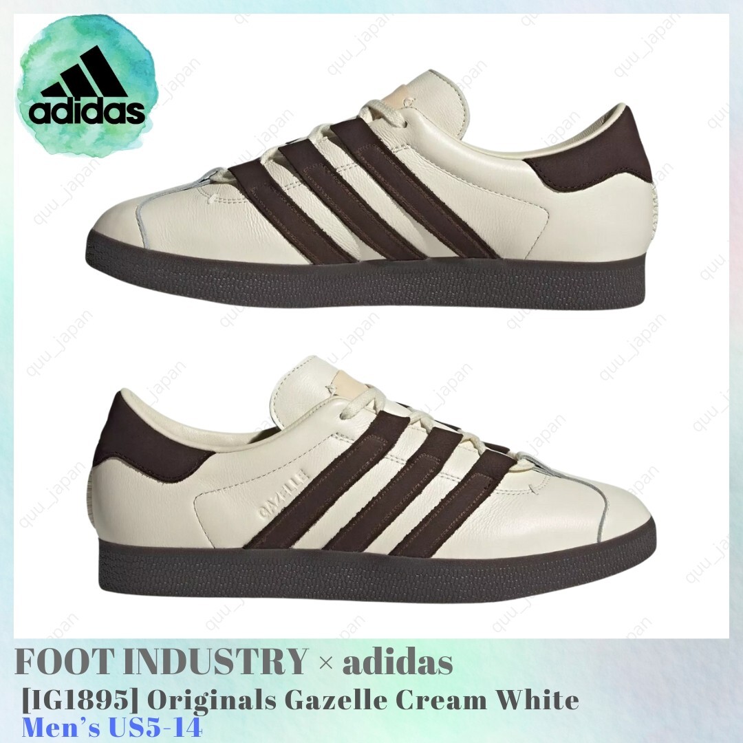 FOOT INDUSTRY × adidas Originals Gazelle FOOT INDUSTRY × adidas Originals Gazelle Cream White / Dark
