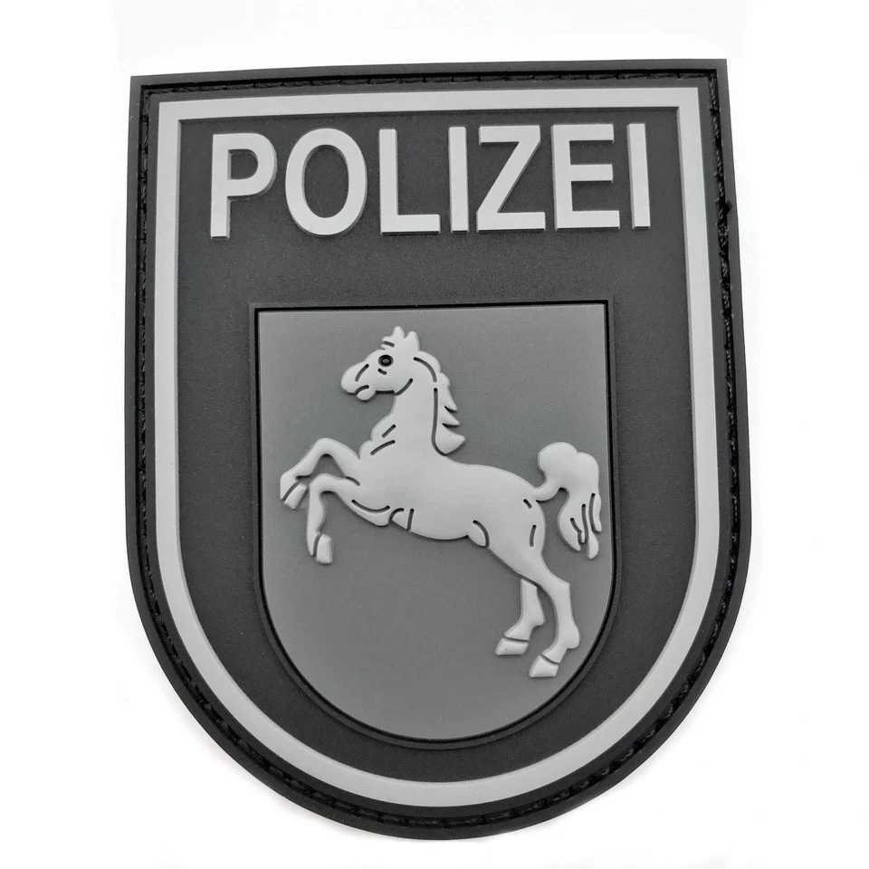 GEARBUDDIES Polizei Niedersachsen Black Ops Rubber Klett Patch