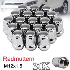 20x Radmuttern Kegelbund geschlossen M12x1,5 für Ford DM2 Escort Focus Kuga I KA