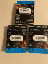 My Touch Smart Simple Set 36253 Digital Plug-in Timer Indoor Lot Of 3 New Sealed