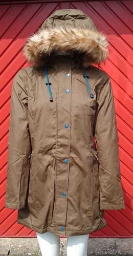 Ness Glentress Jungle Green Size 12 Coat Rare Brand New Beautiful Quality Lined - Picture 2 of 10