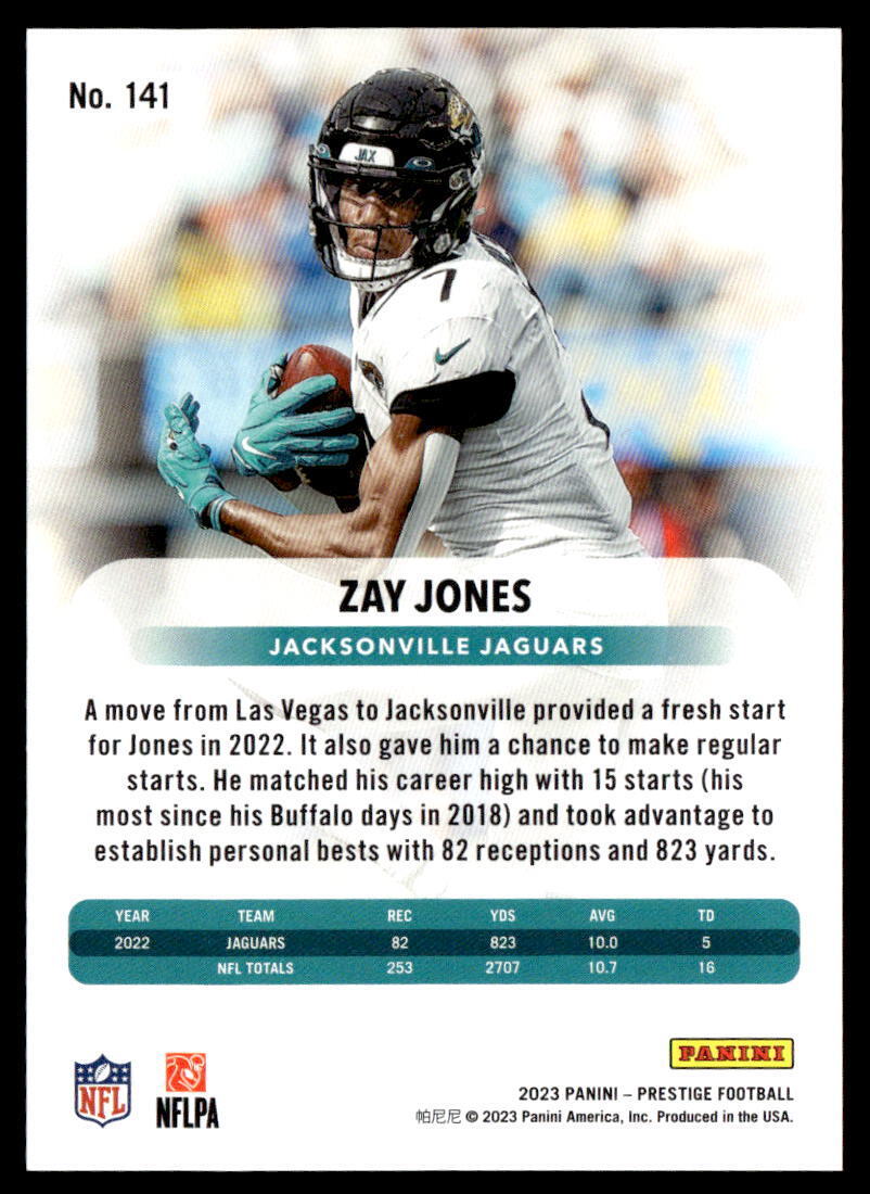 2023 Panini Prestige - Zay Jones #141 Xtra Points Red /599 2023 Panini Prestige - Zay Jones #141 Xtra Points Red /599