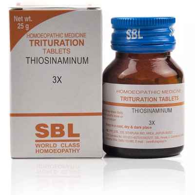 SBL Homeopathic Thiosinaminum 3X (25 - 450 gm Tablets)