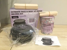 WAKSE Face and Body At-Home Waxing Kit Milky Marshmallow Way Wax Beans - NEW