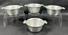 Set of 4 - VTG Everlast Forged Aluminum Ramekins #1056 Hammered/Dimpled Pattern