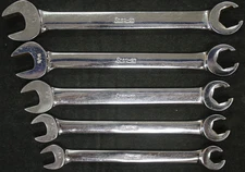 Snap-On Tools USA 5pc RXS12-RXS20 SAE Open-End Flare Nut Combination Wrench