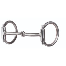 Professional's Choice D Ring Snaffle Horse Bit - 5 1/4  Sweet Iron with Copper