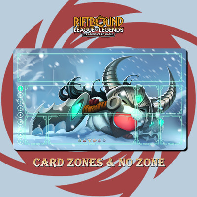 Tryndamere Poro Playmat Riftbound TCG Stitched Edges Free bag Included