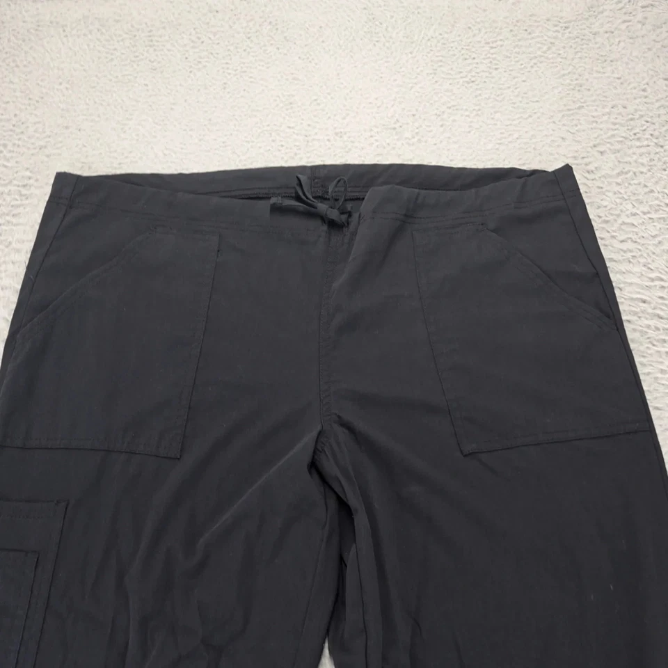 Pantalones Scrubstar Para Hombre Medianos Negros Carga Ropa Médica de Trabajo Exfoliantes Foto 3 de 4
