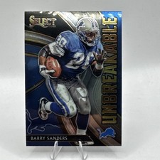 2020 Panini Select - Unbreakable Barry Sanders #U4 Silver Prizm