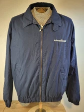 Destinations Swingster Men's Navy Full Zip Up Auto Work Jacket Pockets Medium