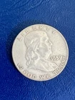 1959-D Franklin Half Dollar 90% Silver Denver Mint Big US Coins Auction NR