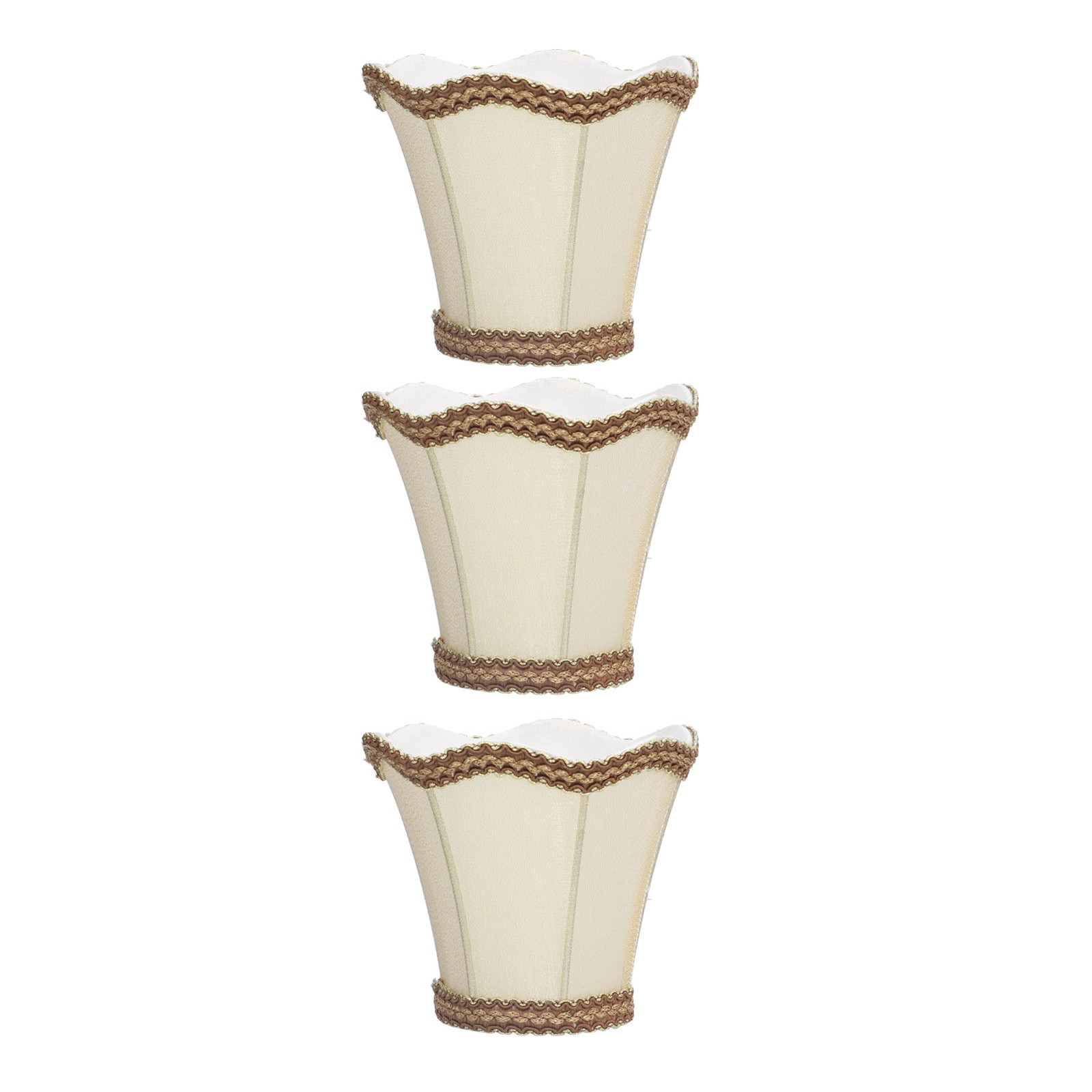 New 3Pcs E14 Clip On Lamp Shade Indoor Modern Fabric Candle Chandelier Lampshade