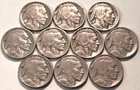 Lot (10) Better Date Buffalo Nickels 1913 D Type 1 1916D 1921 S 1926 S 1931 S 5C