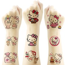 20 Sheets Hello Kitty Temporary Tattoos for Kids, kawaii Sanrio Small, kt