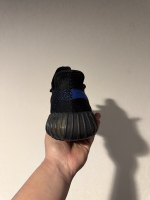 adidas Yeezy Boost 350 V2 Black Blue Men's Athletic Shoes Primeknit Upper