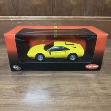 Kyosho 1/18 Ferrari 308GTB 1976 Yellow Diecast Model Car Full Open New